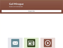 Tablet Screenshot of gailminogue.com